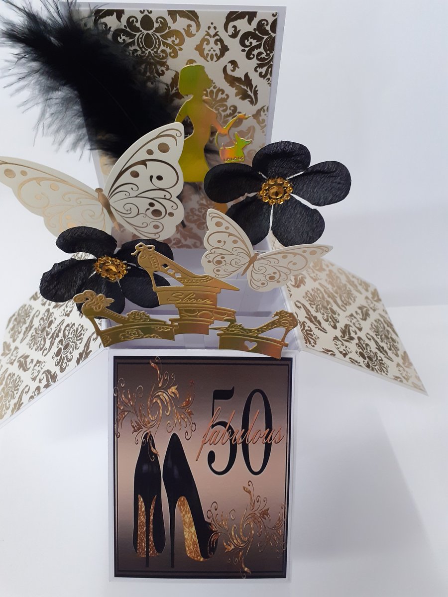 Ladies 50th Birthday Card