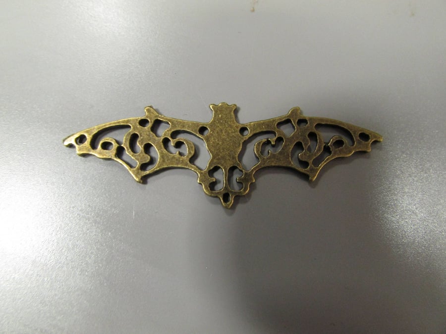 Bronze Bat Connector Jewellery Charm Steampunk