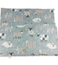 Double pointed knitting needle case with blue sheep, DPN Case, crochet hook case - Image 5