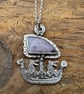 Hare Viking Ship with Tiffany Stone - Image 3