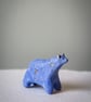 Small Blue Starry Bear Sculpture