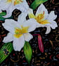 White Lilly  Botanical Watercolour Original Painting - Image 6