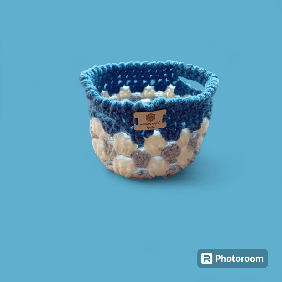 Handmade crochet Storage baskets 