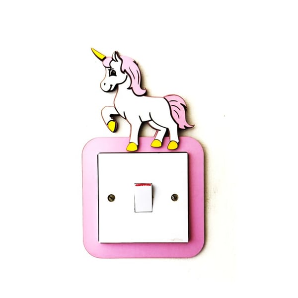 Beautiful Unicorn Kids Light Switch Surround