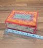 Container for small desk items - with lid and raised pattern - Image 3