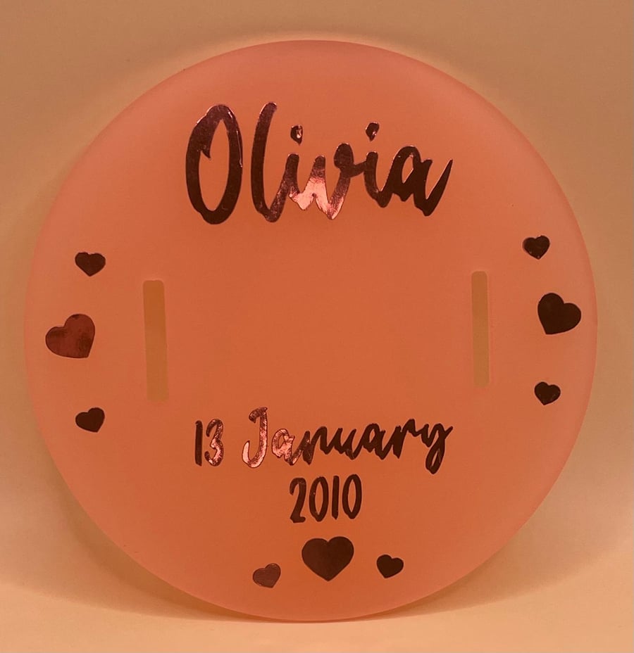 Baby birth bracelet holder