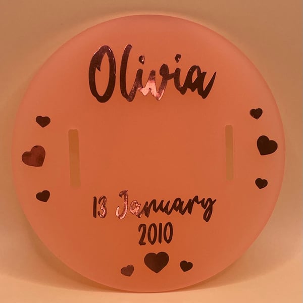 Baby birth bracelet holder