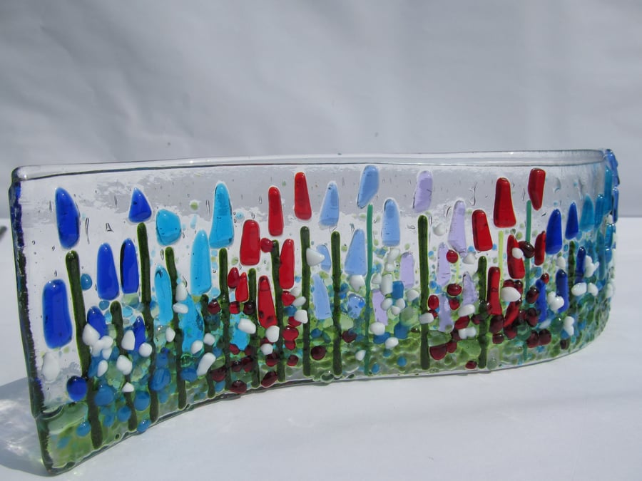 Meadow Fused Glass Wave
