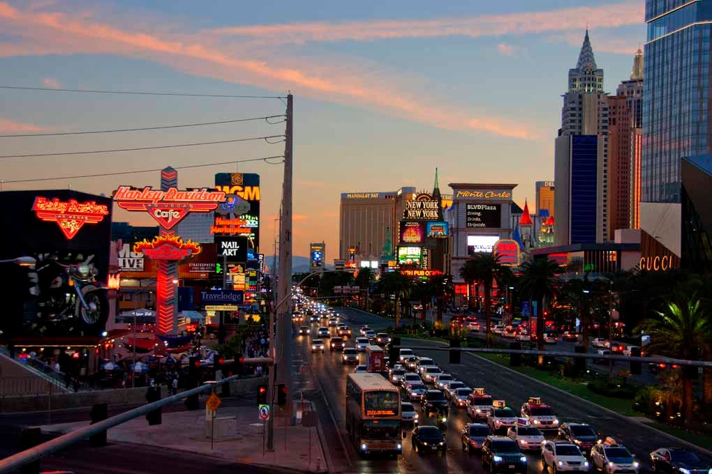 Las Vegas Strip Cityscape Skyline America Photograph Print