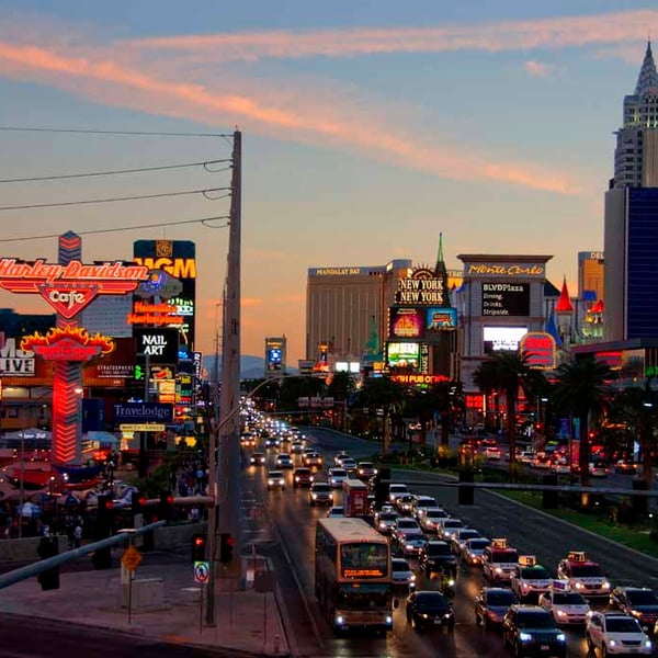 Las Vegas Strip Cityscape Skyline America Photograph Print