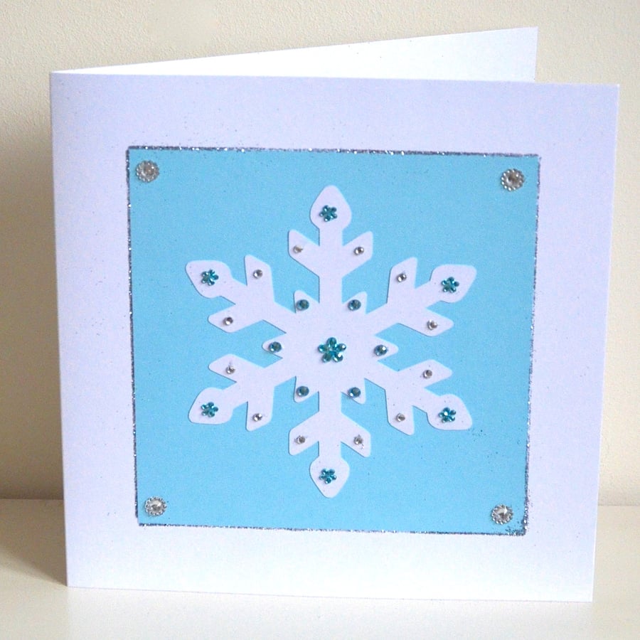 Christmas card - Christmas snowflake card