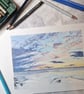 Sunset Over Morecambe Bay: Coloured Pencil Art Print - Image 4