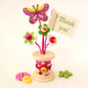 Button Bobbin Posy - Thank you gift