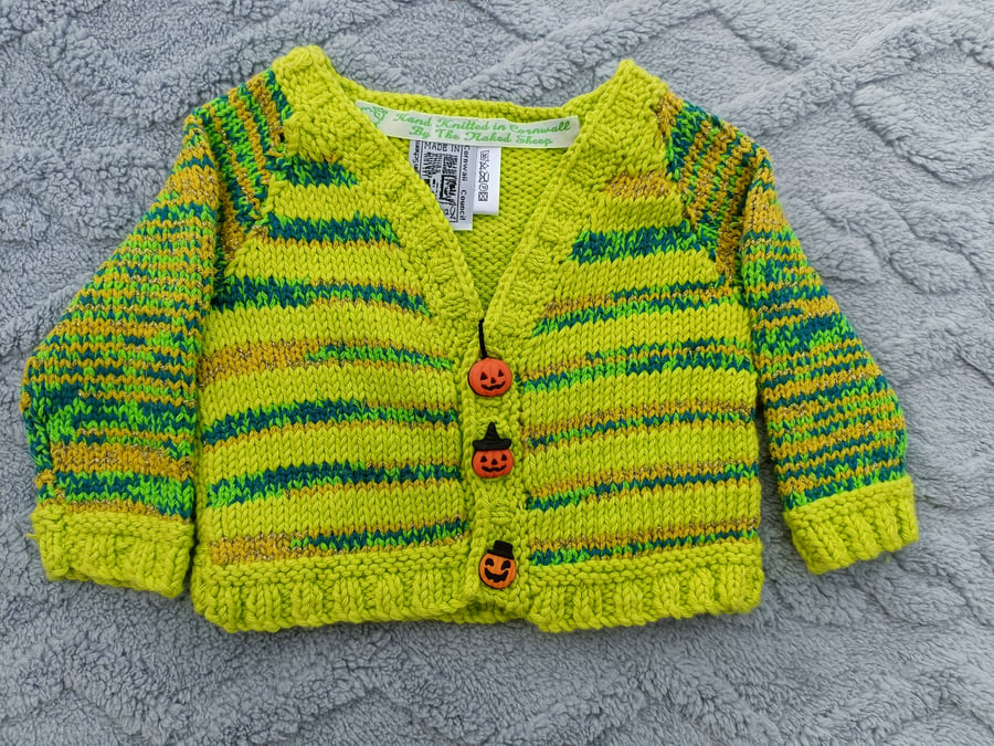 Childrens hand Knitted cardigan for age 0-6months old