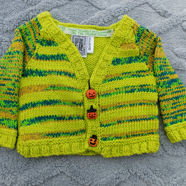 Childrens hand Knitted cardigan for age 0-6months old