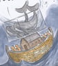 'All Aboard' an A4 sized original artwork - Image 2