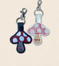 Toadstool Keyring - Cute Mushroom Woodland Bag Charm