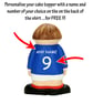 Rangers FC Cake Topper - Personalised Birthday Gift Football Keepsake Glasgow - Image 2