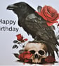 C4756    Gothic Raven Birthday Card - Image 4