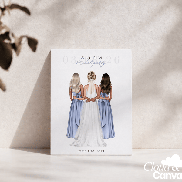 Custom Bridal Party Print