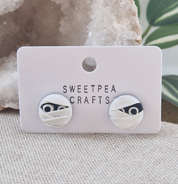 Polymer Clay Earrings: Halloween