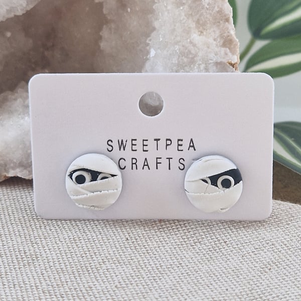Polymer Clay Earrings: Halloween