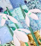 Snowdrop Pattern Art Quilt Wall Hanging - Image 3