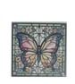 Butterfly & Floral Stained Glass Style Coaster Set - Image 5