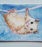  Hamster miniature ACEO Original Painting - Image 4