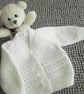 14" Newborn Eyelet V Neck Cardigan - Image 1