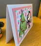 Handmade Minnie-Inspired Christmas Card – Festive Tree Decorating Design - Image 5