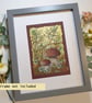 Bolete mushrooms in the undergrowth original artwork, small drawing - Image 8