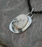 White Buffalo Stone Pendant with Sterling Silver  - Image 3