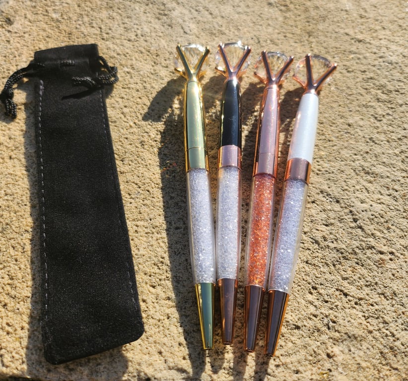  Crystal Diamond Pens - White