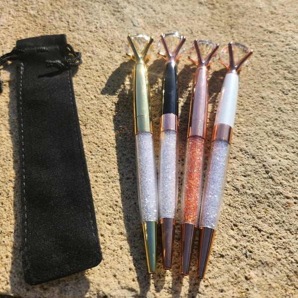  Crystal Diamond Pens - Black 