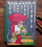 Christmas mice and red letterbox  - Image 1