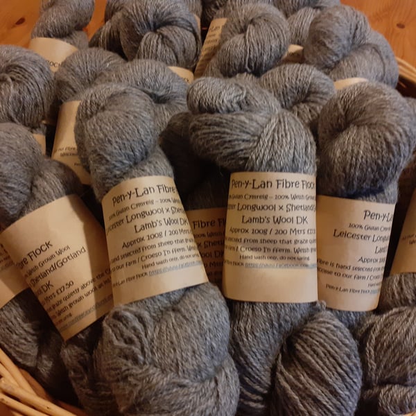 Leicester Longwool x Shetland Gotland DK yarn