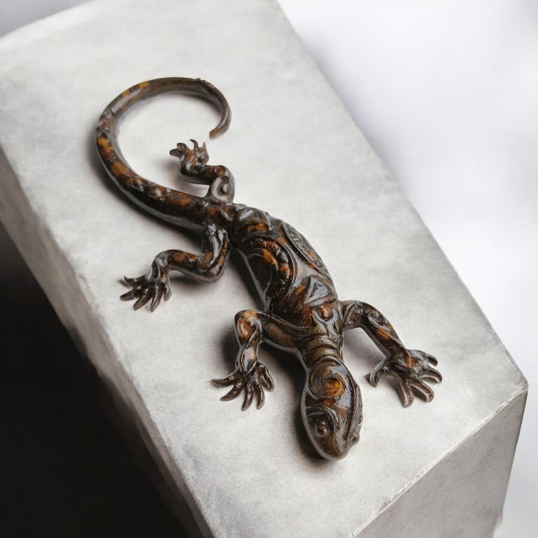 Lizard guardian (Tigers Eye)