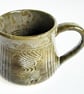 Mug Brown Glazed  - Hand Thrown Stoneware Ceramic Mug 
