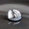 Stylised leaf design earrings