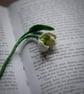 Snowdrop Crochet Bookmark - Petite Edition - Image 3
