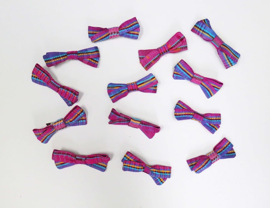 Silk Hair Bows on Alligator Clip