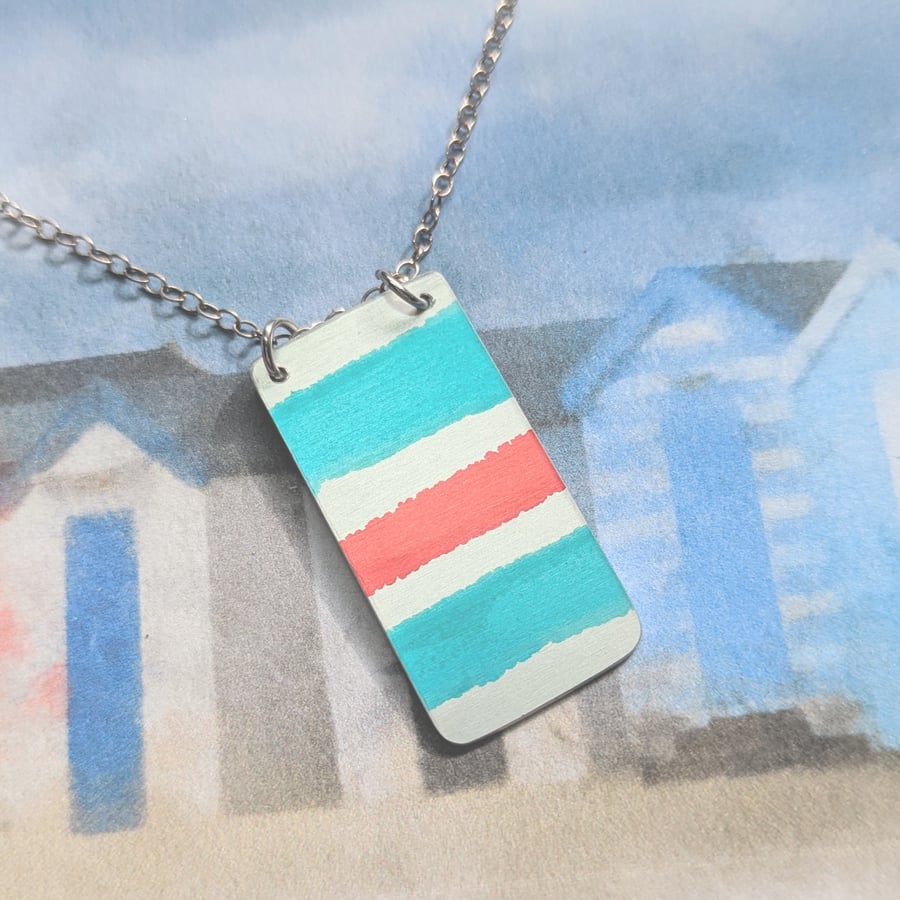 Stripey seaside necklace