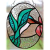 Hummingbird Picture Stained Glass Suncatcher Kingfisher