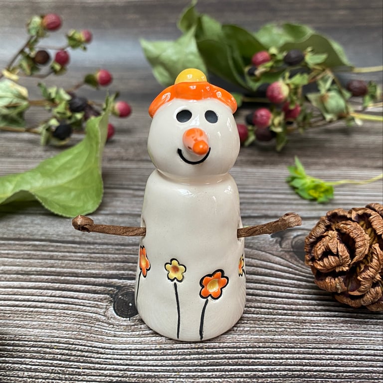 Handmade Ceramic Snowpeep Citrus Flowers