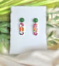 Abstract Fresh Autumn Open Rectangle Earrings