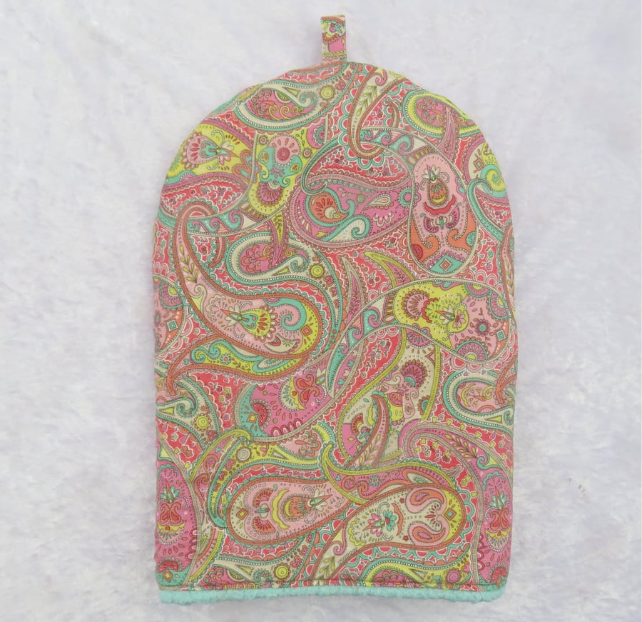 Cafetiere cover, Liberty cotton, to fit a 2-4 cup cafetiere, paisley