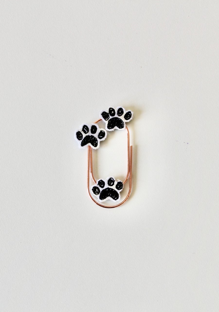'Paw Print' - Handmade Bookmark