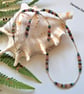 Dainty Multi Coloured Sapphire, Emerald & Ruby Sterling Silver Necklace - Image 5