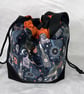 Large Cotton Canvas Drawstring Project Bag Bottles & Books  - Image 2